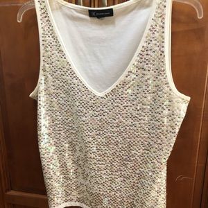 Easy silver top from INC top